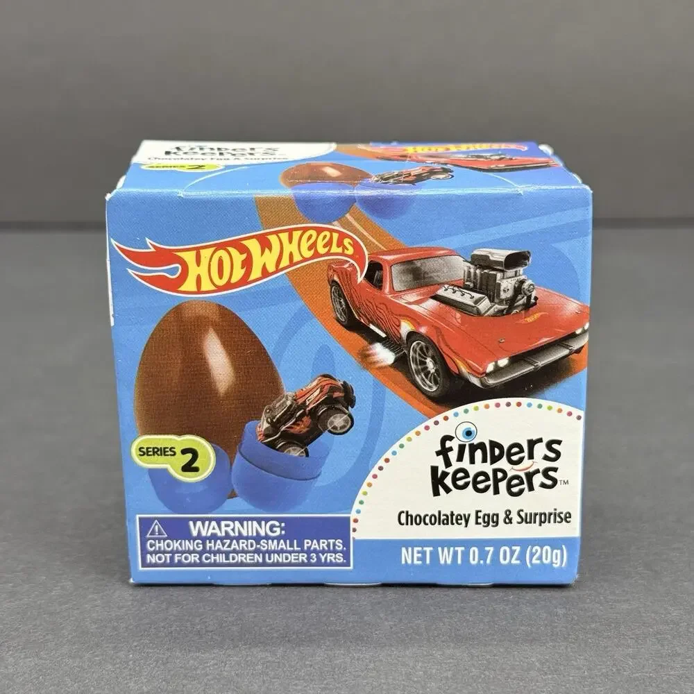 Hot Wheels Finders Keepers Milk Chocolate Egg with Surprise Toy Inside